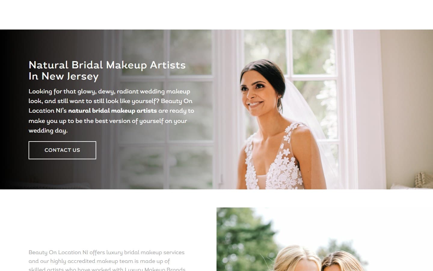 Beauty On Location NJ bridal makeup website
